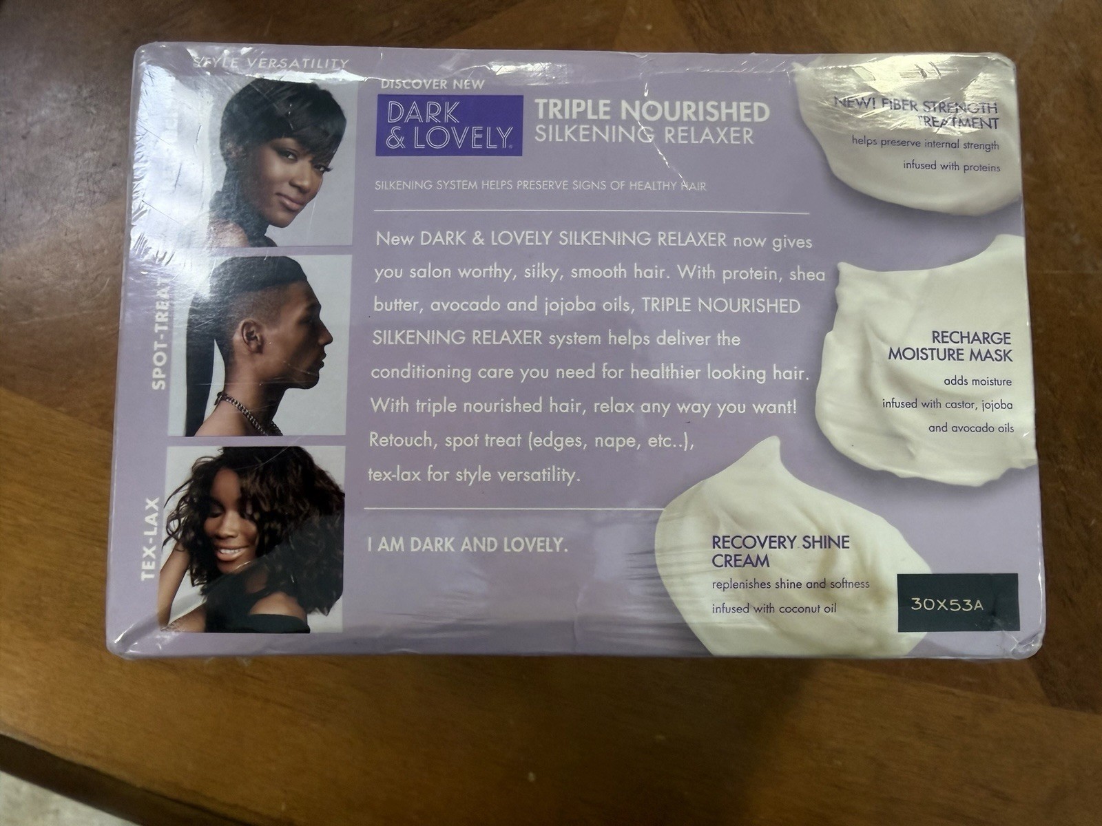 1 Box of Dark & Lovely Triple Nourished Silkening Relaxer – No Lye NEW SEALED