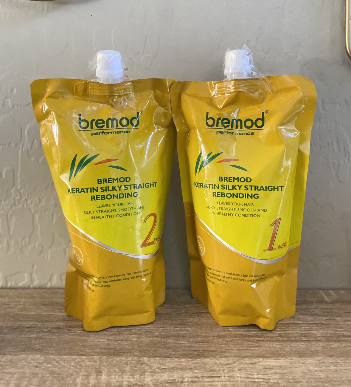 BREMOD Keratin Silky Straight Rebonding Set – For Professional Use Only