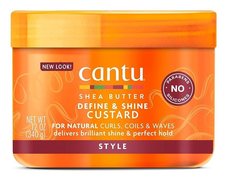 (2 PACK) Cantu Shea Butter Define & Shine Custard 12 Ounce Jar