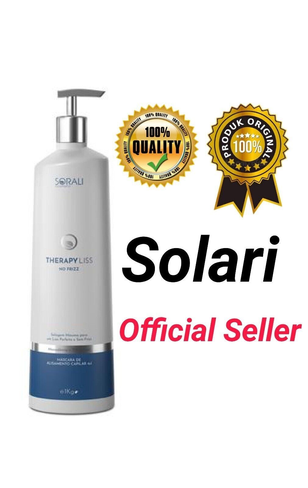 Sorali Therapy Liss Frizz-Free Reconstruction Mask 1Kg – Progressive Sem Formol