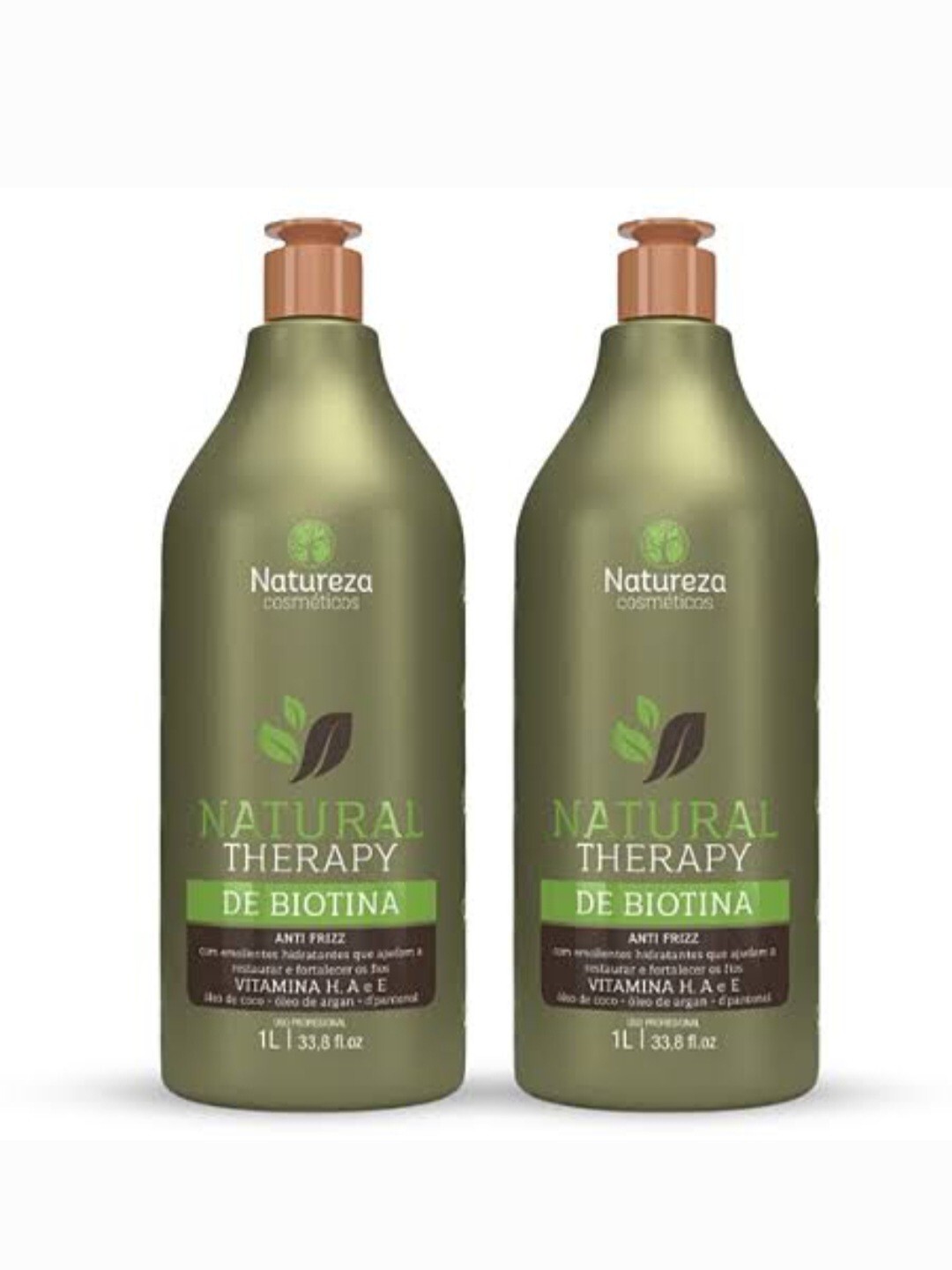 Natural Therapy De Biotin – Natureza Cosméticos, 2 Active Antifrizz Kit 2x1L