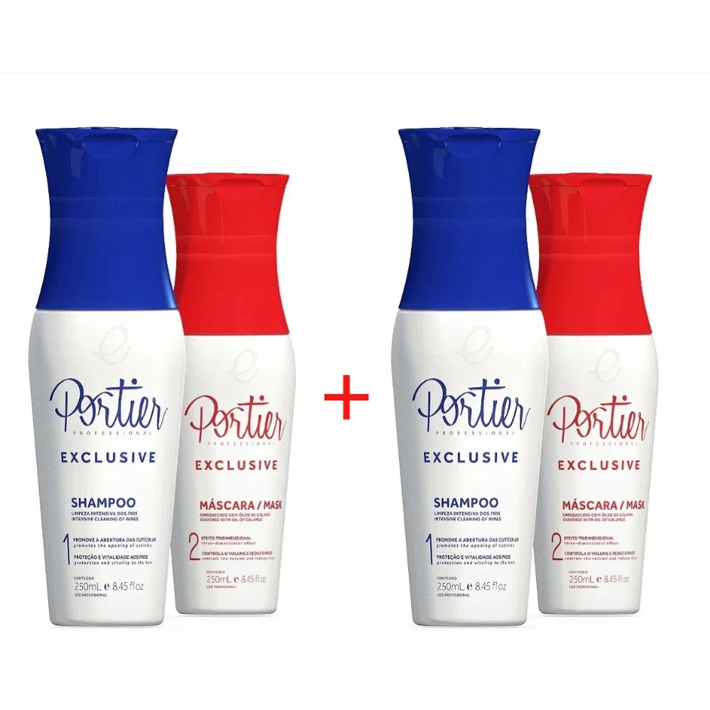 Kit Portier Exclusive Professional Progressive Brush Brazilian Treatment 250mL