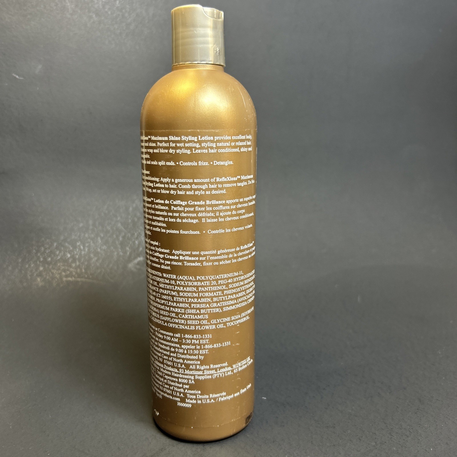 Reflexions Maximum Shine Styling Setting Lotion Johnson Company 16.9 oz. NOS