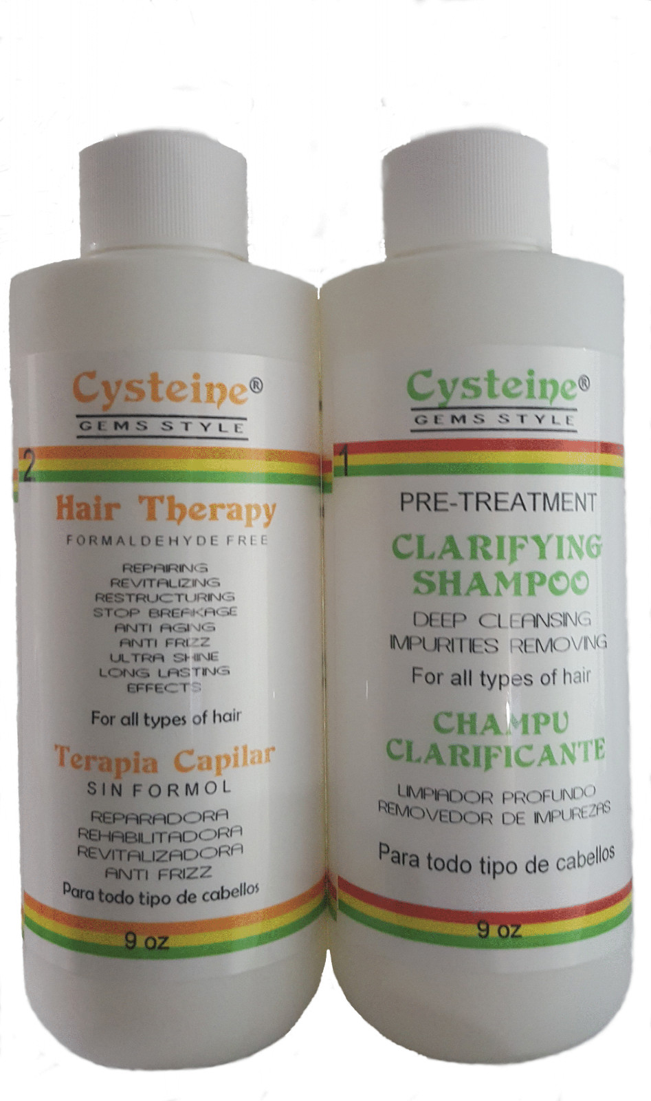 Cysteine hair Therapy FORMALDEHYDE FREE – For All hair types 265 ml / 9 oz