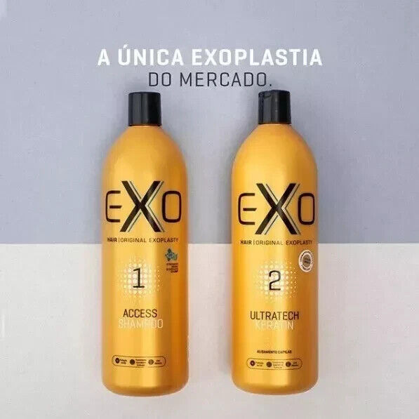 Exo Hair Professional Ultratech Keratin Brazilian Exoplasty 2 x 1 L / 33.8…