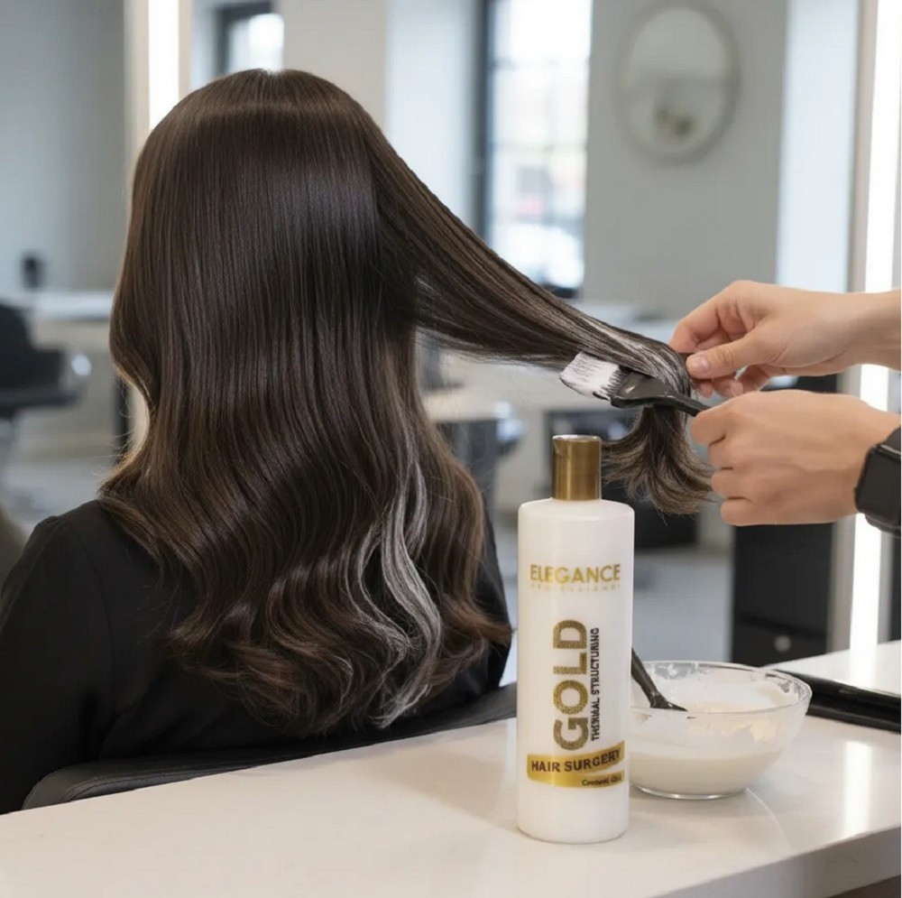 Elegance Gold Hair Surgery 16oz Professional Keratin Smoothing Treatment 480ml