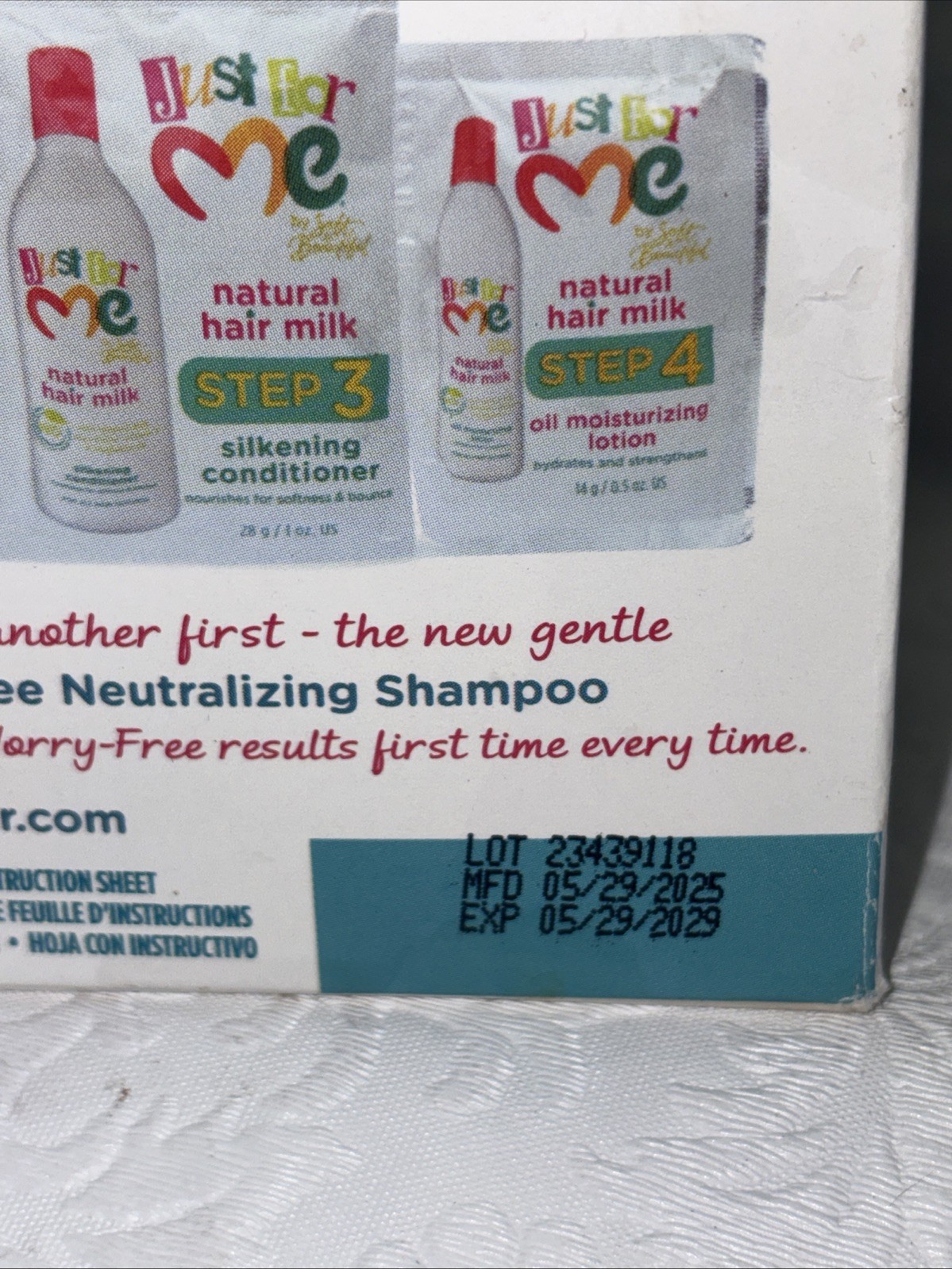 Just For Me No-Lye Conditioning Creme Relaxer Kit Children’s Regular