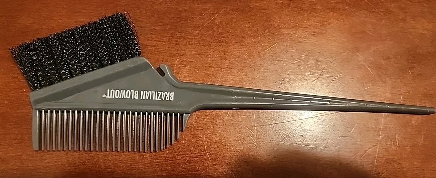 Brazilian Blowout Hair Color brush Comb highlighting Foils Gray New Open Box