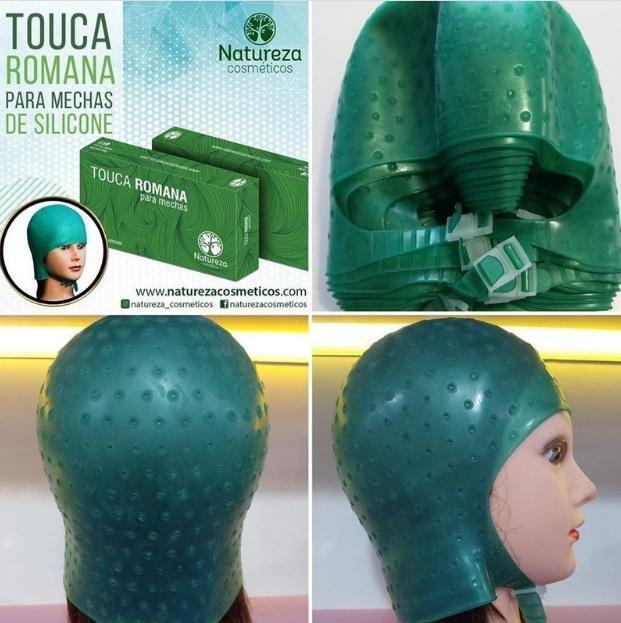 Professional Salon Highlights Roman Silicone Wick Cap with Handles – Natureza