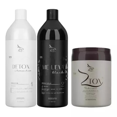 Progressive Kit Zap Me Leva 2x1L + Btox Ztox 950g Professional Treatment