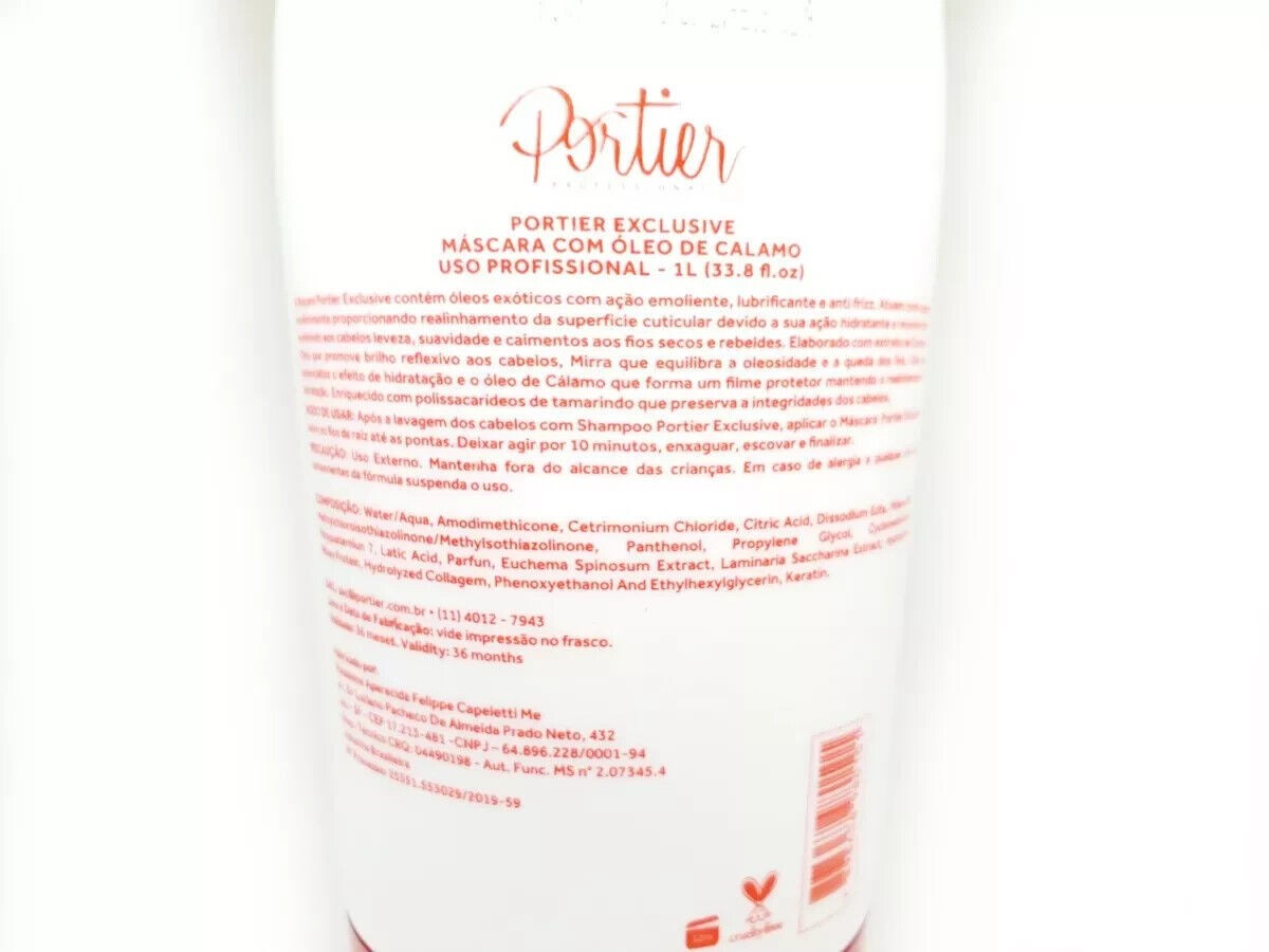 Portier Exclusive – Professional Treatment 2x1L/33.8 fl.oz Keratin Of Brazilian