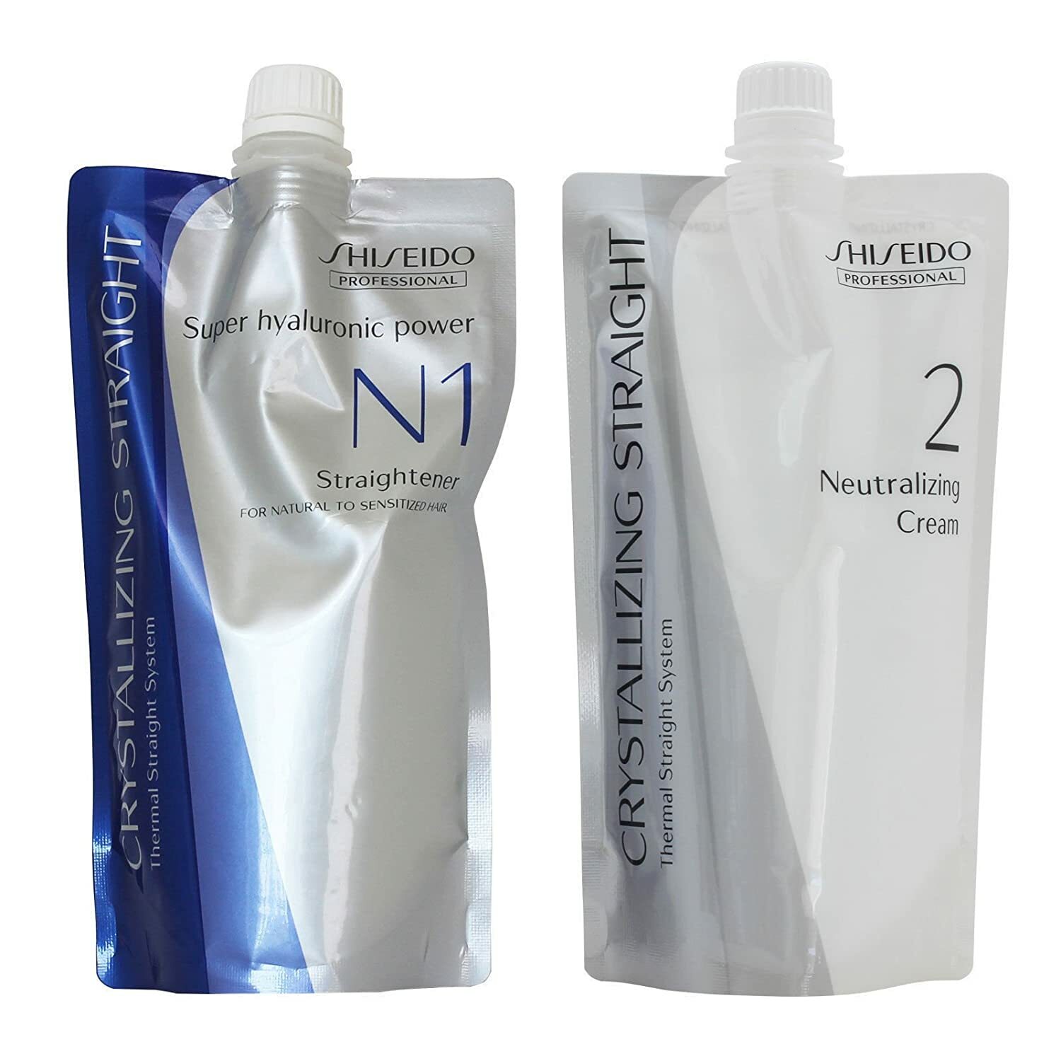 SHISEIDO Crystalizing Straight Straightener 400 g N1 + N2 SET (THIN-NORMAL HAIR)