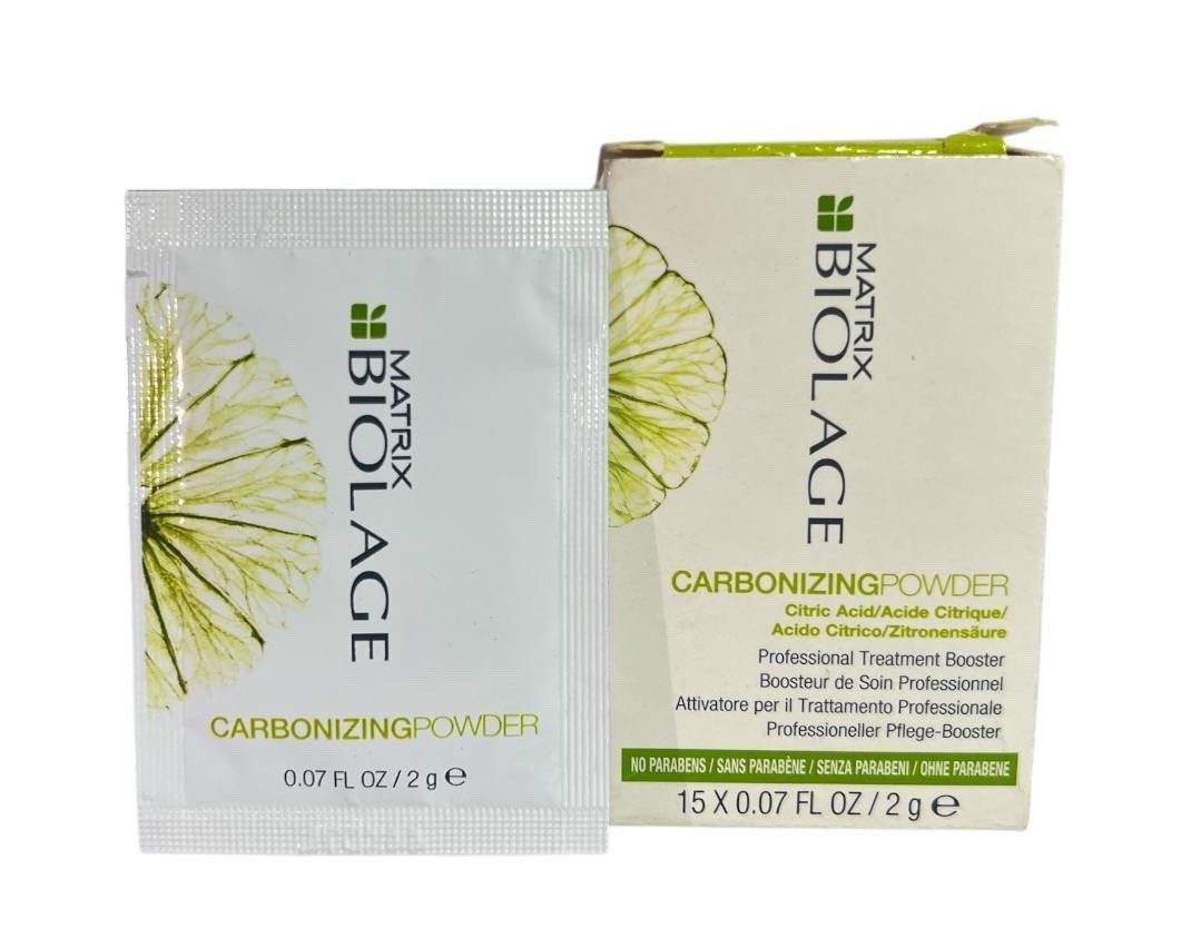 Matrix Biolage Carbonizing Powder – 15 Packets (15 x 2 g / 0.07 oz)