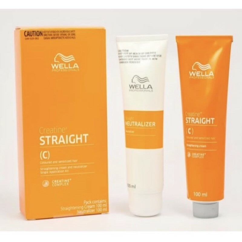WELLA Creatine Permanent Hair Straightening Cream Professional Salon N/C 100 ML