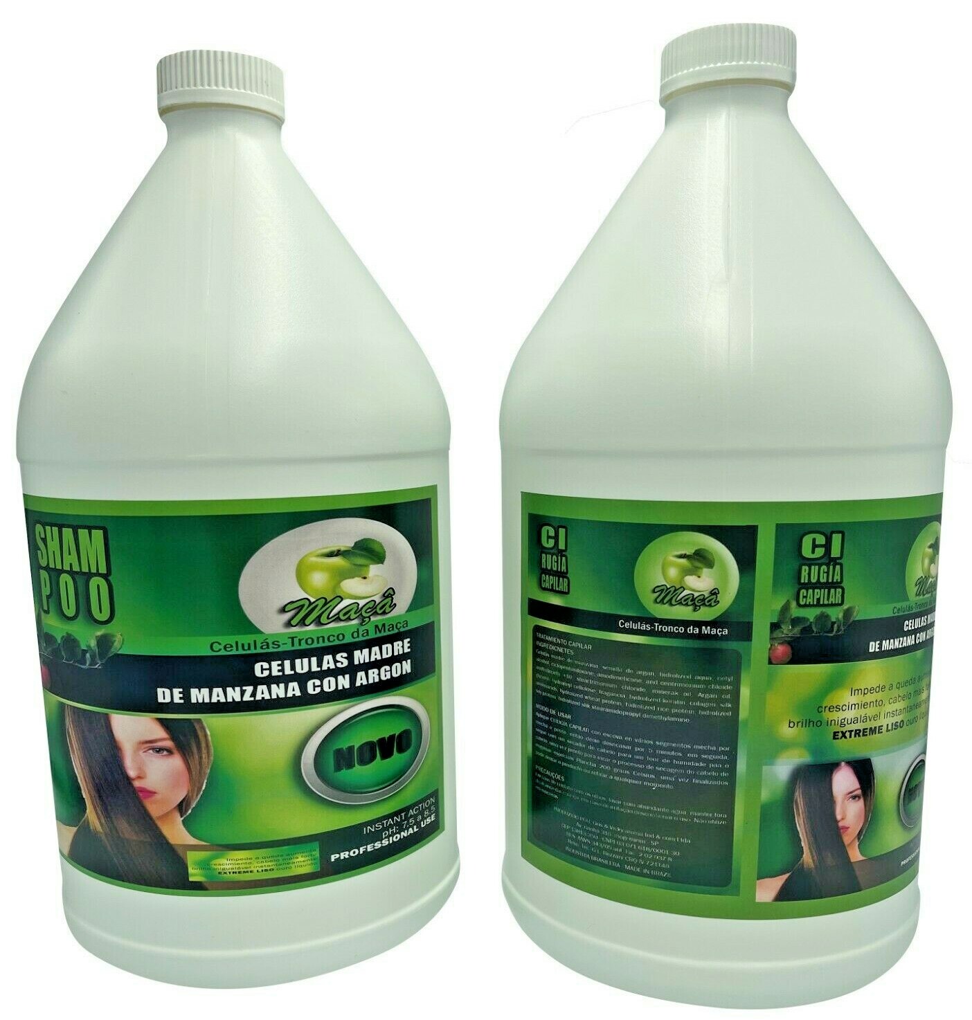 Combo Cirugia Capilar- Celulas Madre Anti Frizz 3.7 litros + Shampoo Usa Seller