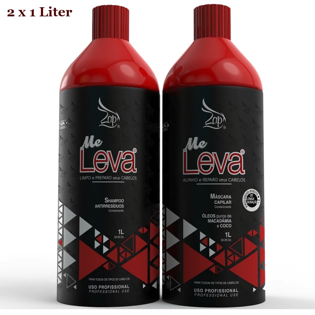 Zap Me leva Keratin Treatment Hair Brazilian Blowout 2x1Lt All Time Smoothing