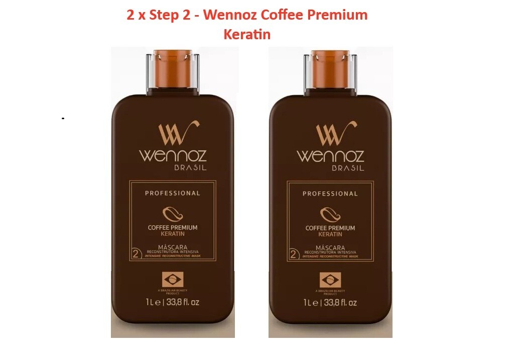 Treatment Keratin Wennoz Coffee Premium (Honma Tokyo -2 x STEP 2 – 33.8OZ each