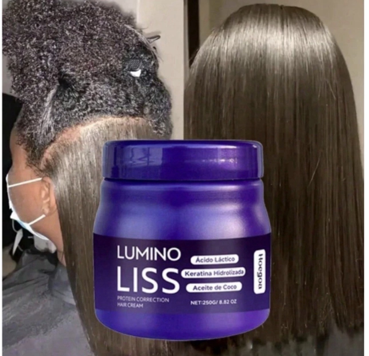 USA Lumino Liss Protein Correction Hair Cream 8.82 Oz Sealed FREE SHIP