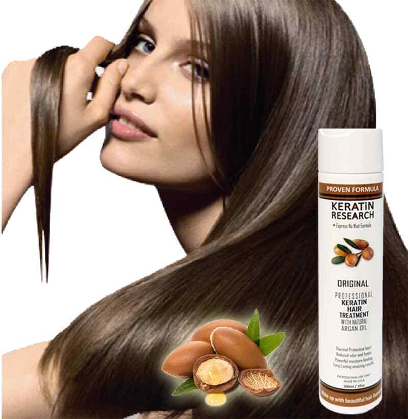 Original Keratin Hair Treatment Argan oil Instantly Straightens Smooths 300ml