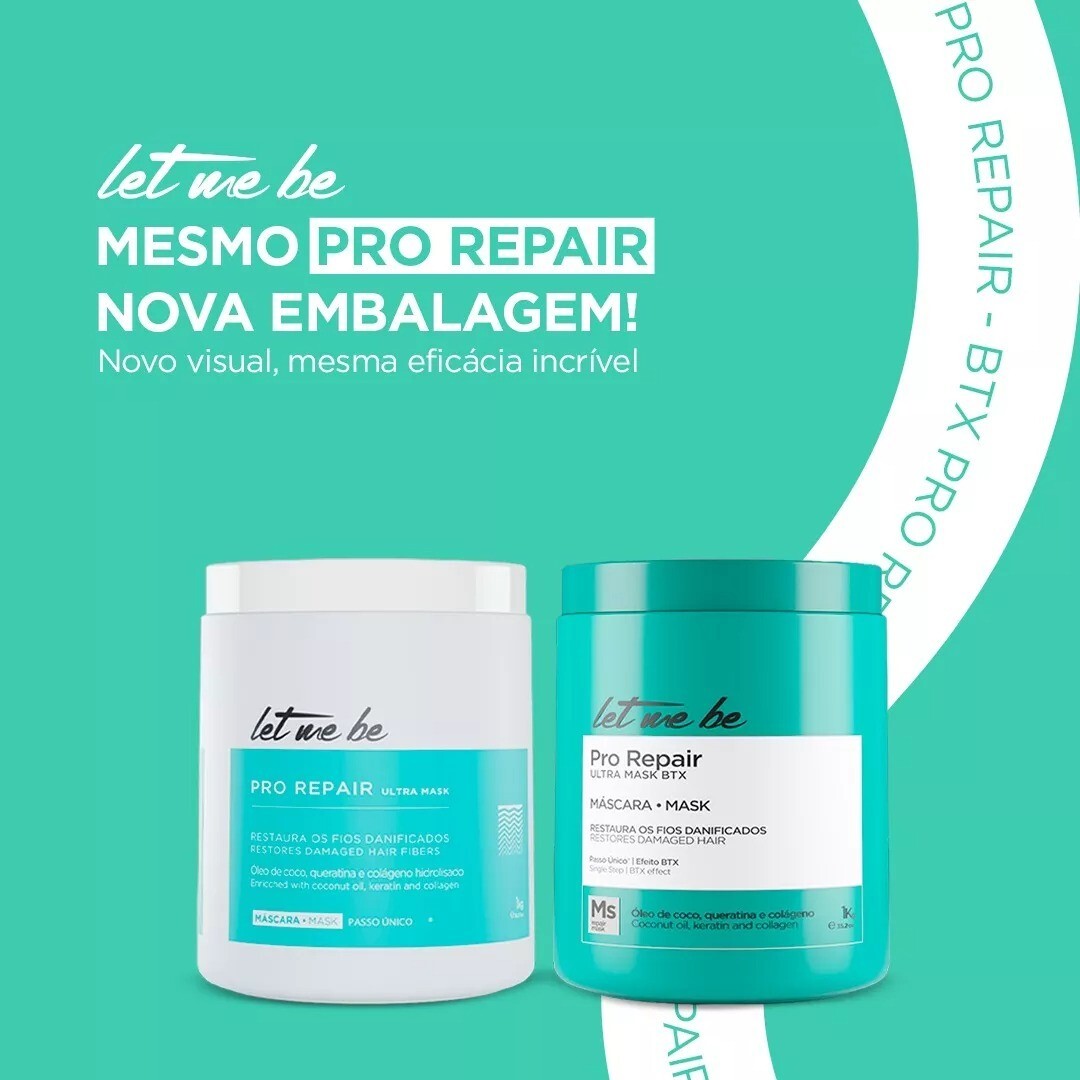 Let Me Be Pro Repair Mask Brazilian Keratin Hair Treatment ProSalon 1kg 3 Day US