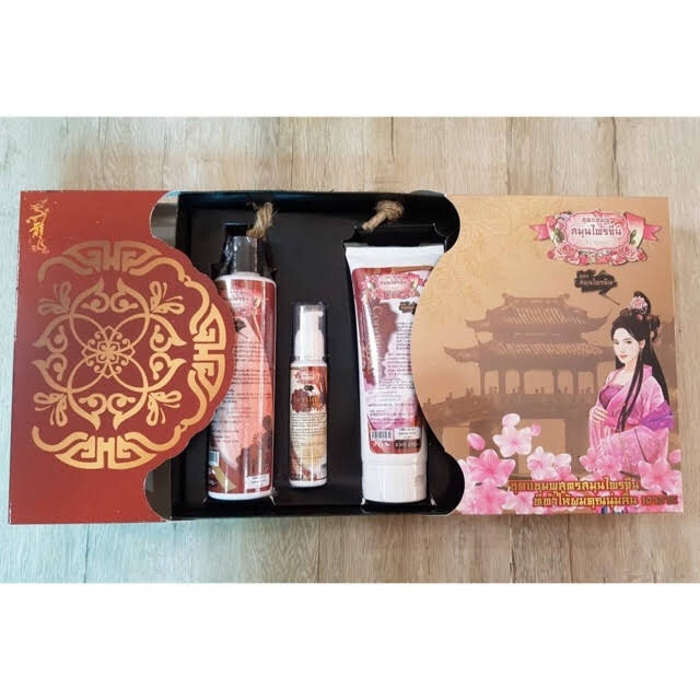 Noon Chinese Herbal Long Hair Shampoo Conditioner Serum Straightening ( 2Set)