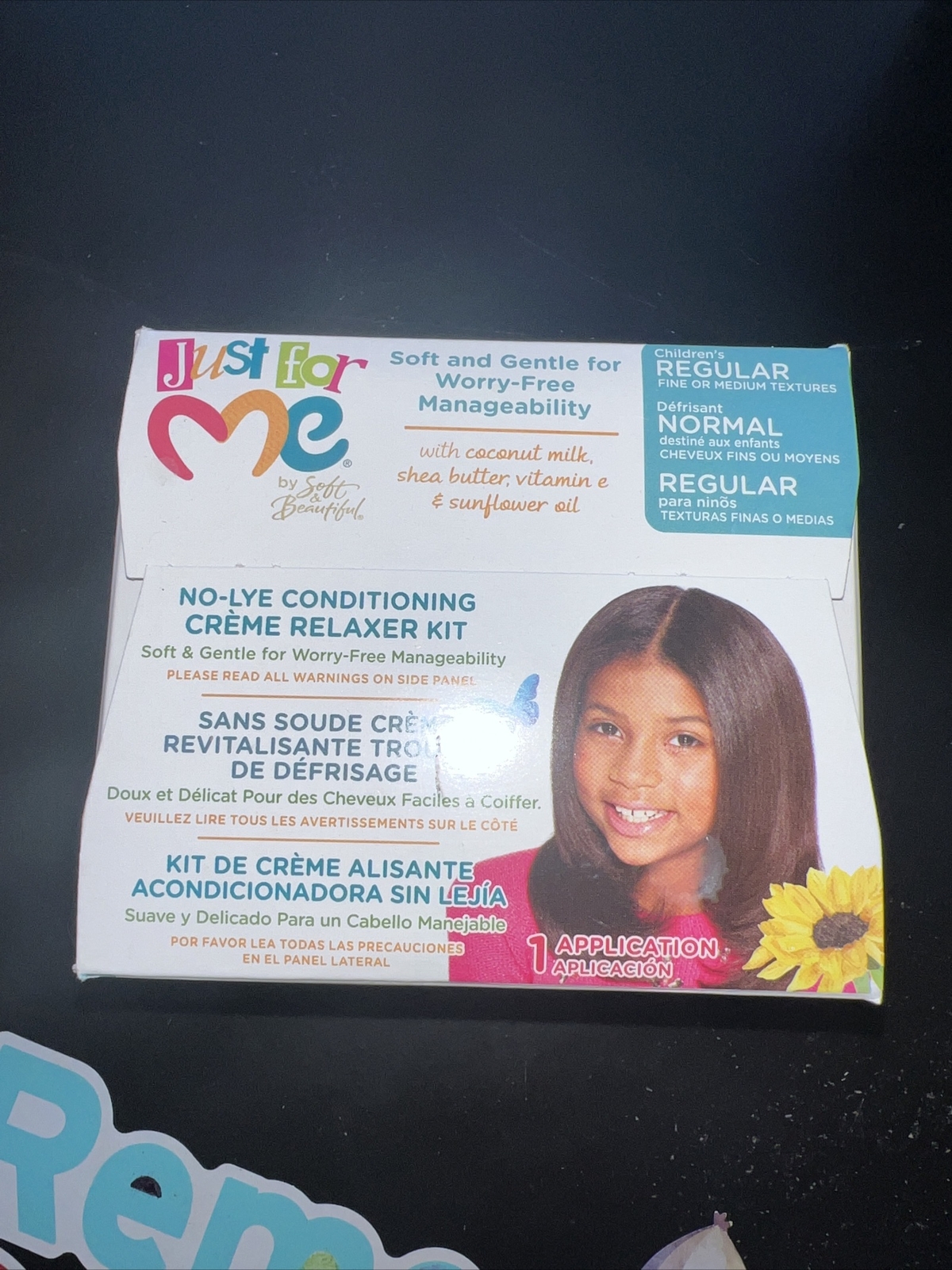 Just For Me No-Lye Conditioning Creme Relaxer Kit For Fine & Medium Texture Hair