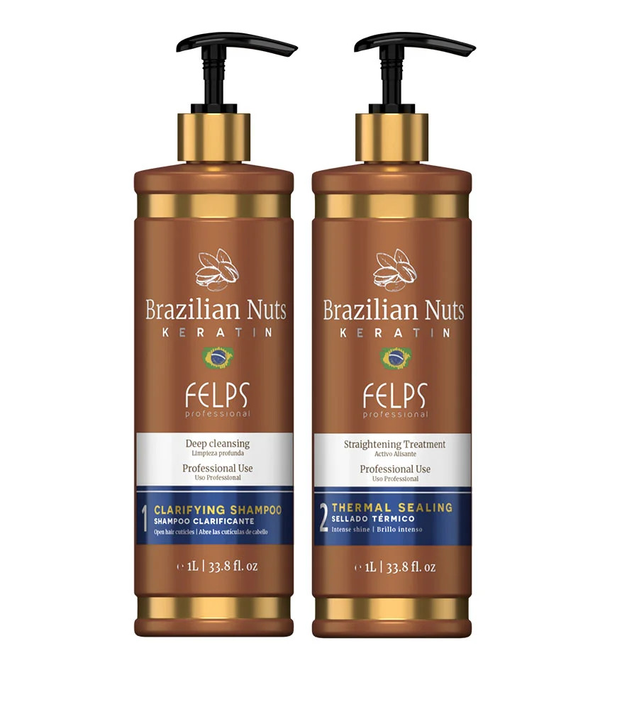 Felps Brazilian Nuts Keratin Thermal Sealing Straightening 33oz