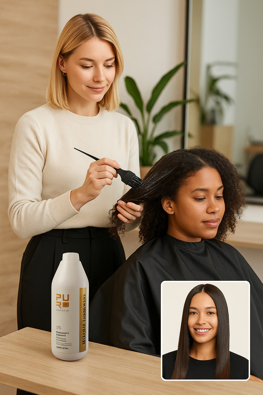 Pure Keratin Professional Hair Treatment, 33 Fl oz, 1000 ml