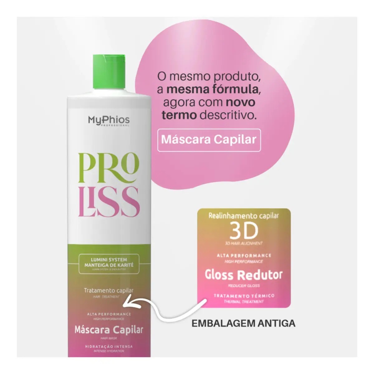 Myphios Proliss 3D Organic Progressive Straightening Kit – 2x1L / 33.8 fl.oz