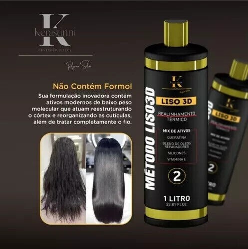 Kerastinni Metodo Liso 3D Progressive Realinhamento termico kit Brazil..