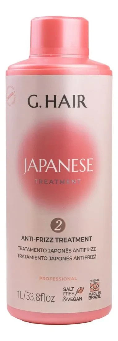 G.Hair Kit Professional / Treatment Japanese Anti-Frizz /Shampoo + Sealer 2x1L