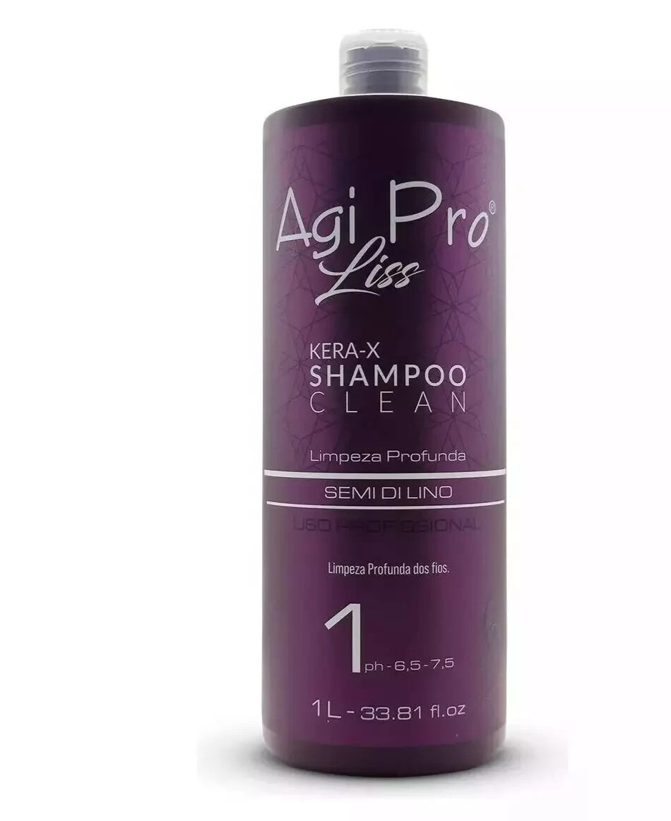 Agi Max Pro Liss Kera-X 3x1L Kit Brazilian Hair Straightening Linseed System
