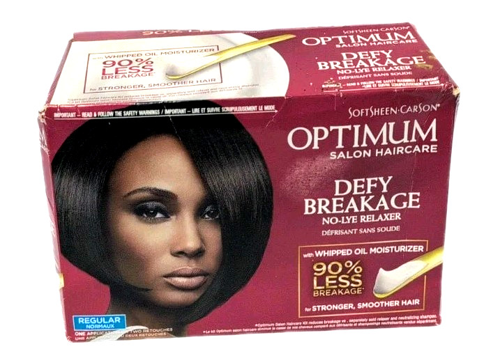 SoftSheen Carson Optimum Defy Breakage No-Lye Relaxer Regular New Hair Kit