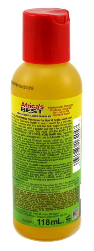 (2 PACK) Africas Best Jamaican Black Castor Growth Oil 4 Ounce