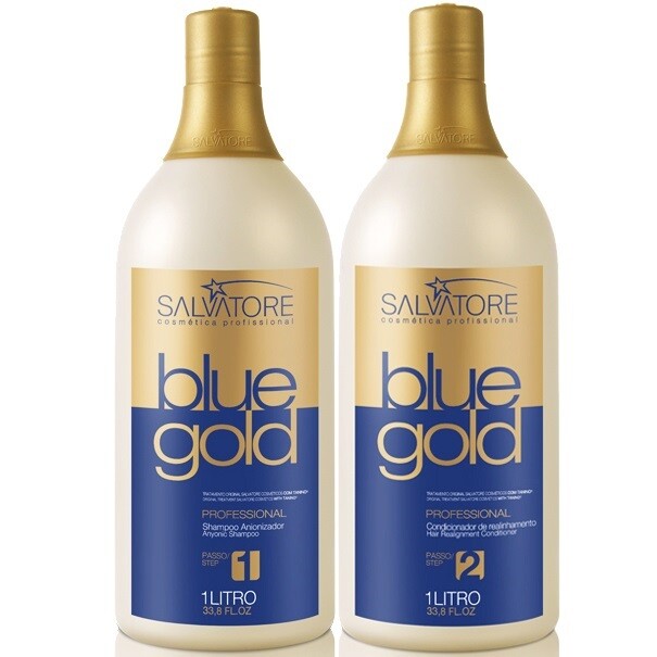 Treatment Keratin Salvatore Blue Gold Without Formol – 2 x 33.8oz