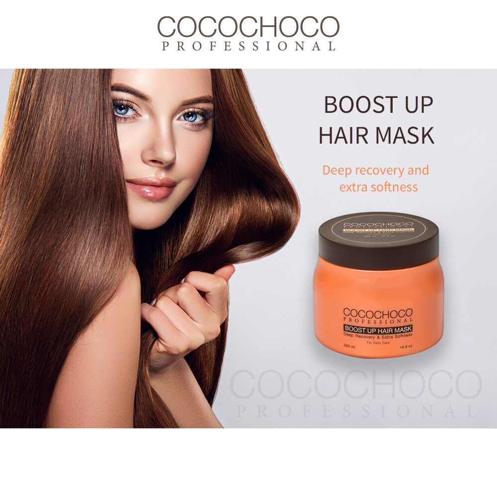 ❤❤ COCOCHOCO Pro PURE Brazil Keratin Treatment 250ml + BOOST UP Mask 500ml COMBO