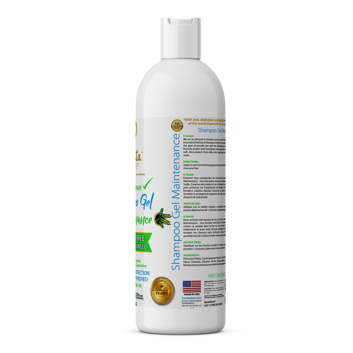 Brazilian Keratin Treatment Kachita Spell Chocolate 32floz+ Shampoo Conditioner
