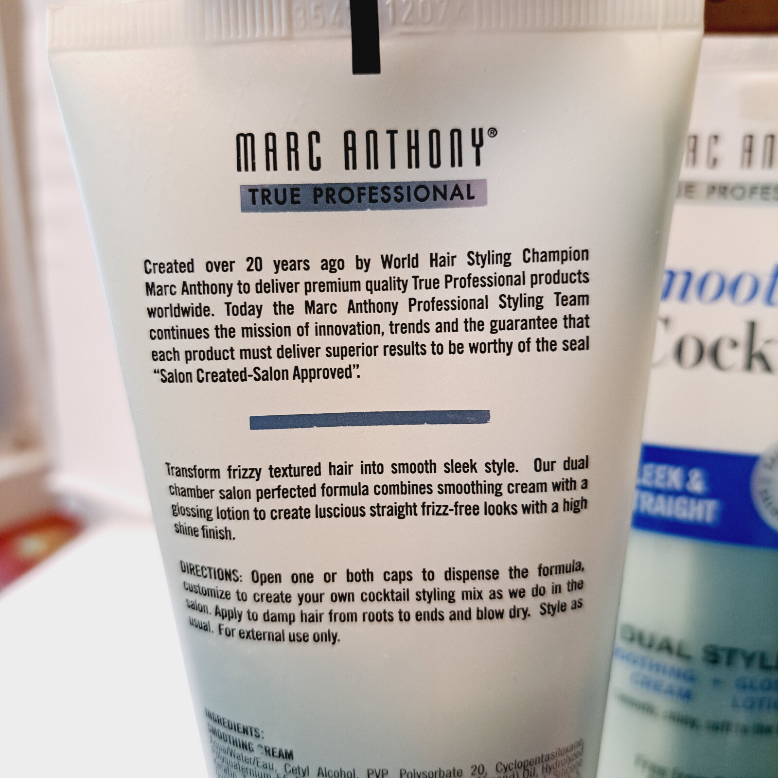 (6) Marc Anthony – Smoothing Cocktail Sleek & Straight Dual Styling 6.76 oz