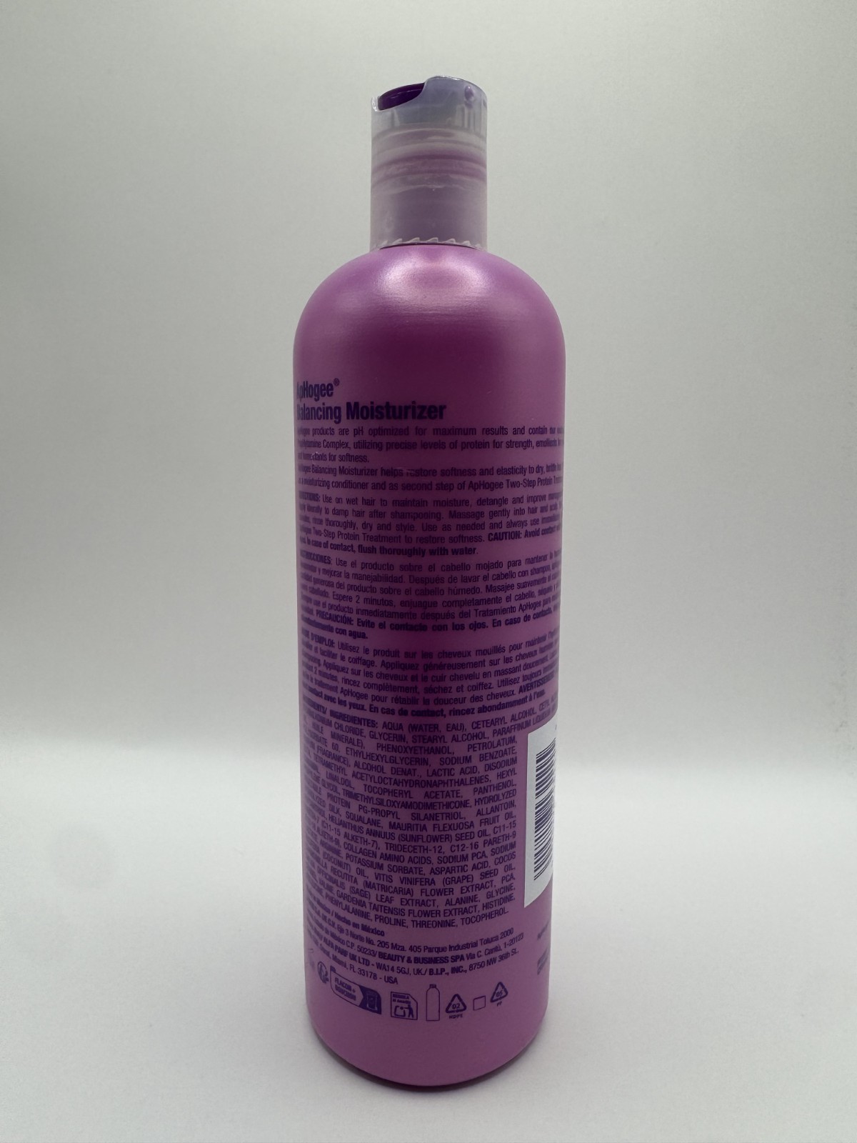 Aphogee Balancing Moisturizer Hair Conditioning Treatment Softness & Shine 16 oz