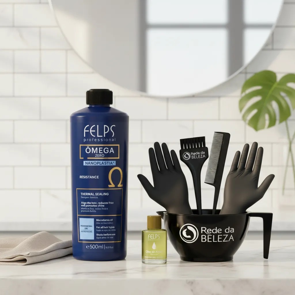Felps Omega Zero Resistance Professional Brazilian Keratin Treatment|Sealant 1L