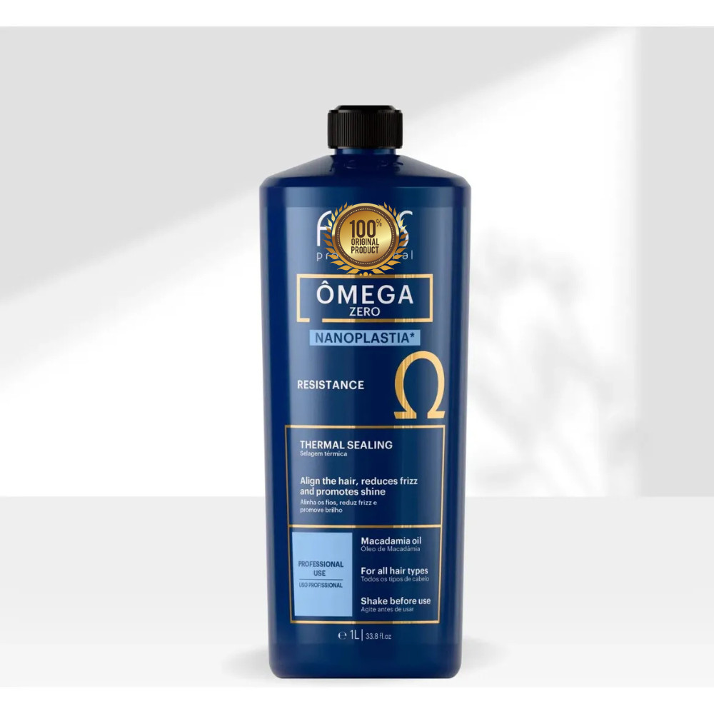 Omega Zero Resistance Nanoplastia Brazilian Keratin Treatment 1L