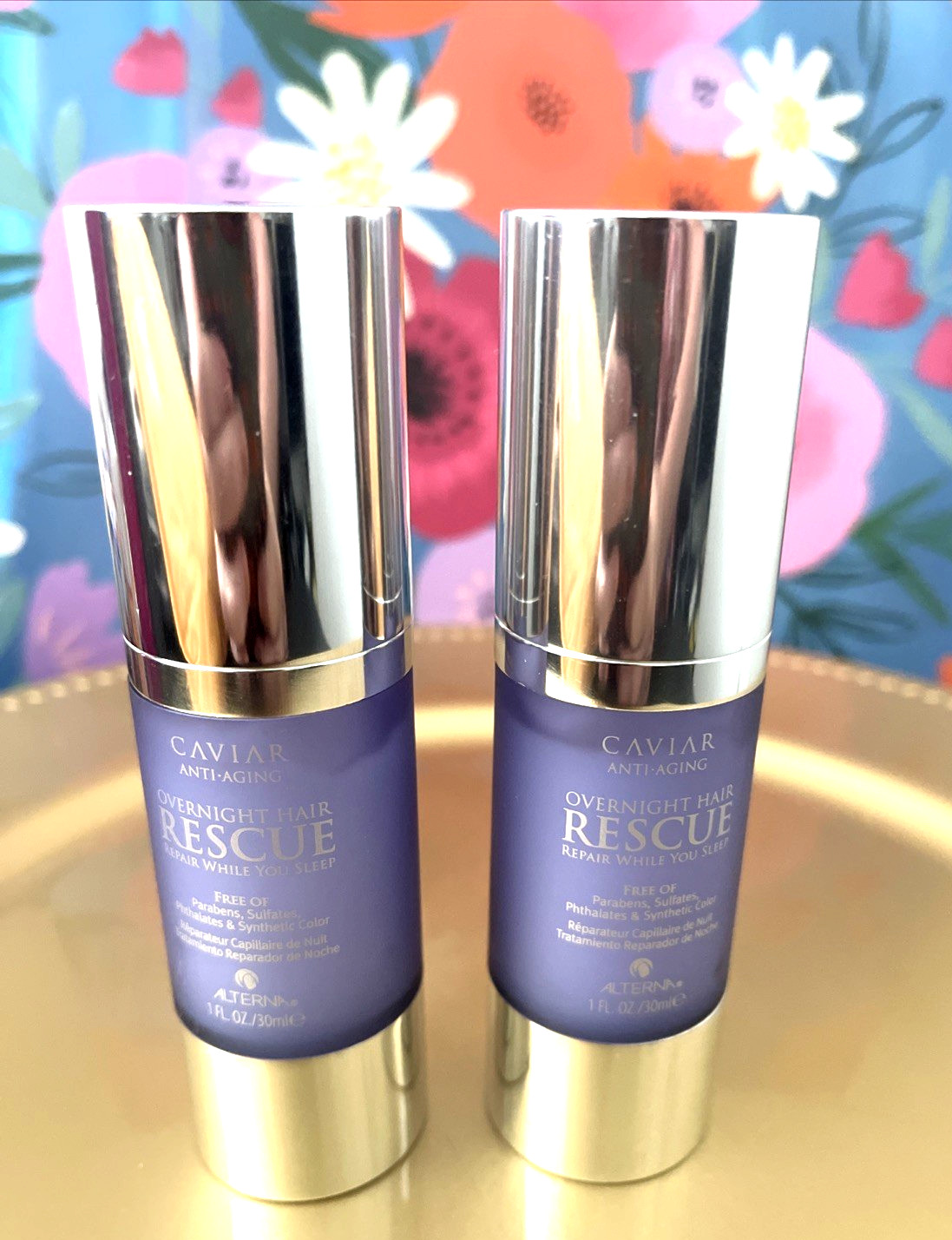Caviar Anti Aging Overnight Hair Rescue by Alterna 1 fl. oz X2