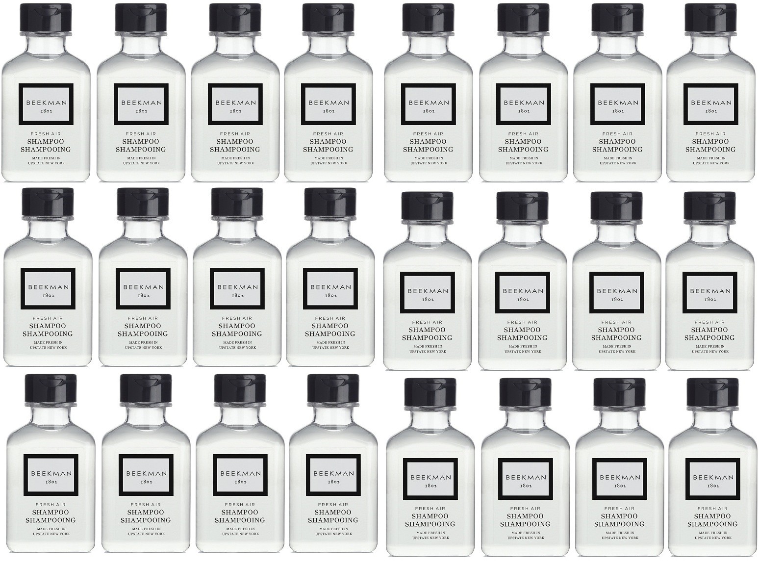 Beekman 1802 Fresh Air Shampoo Lot of 24 Each 1oz Bottles. Total of 24oz