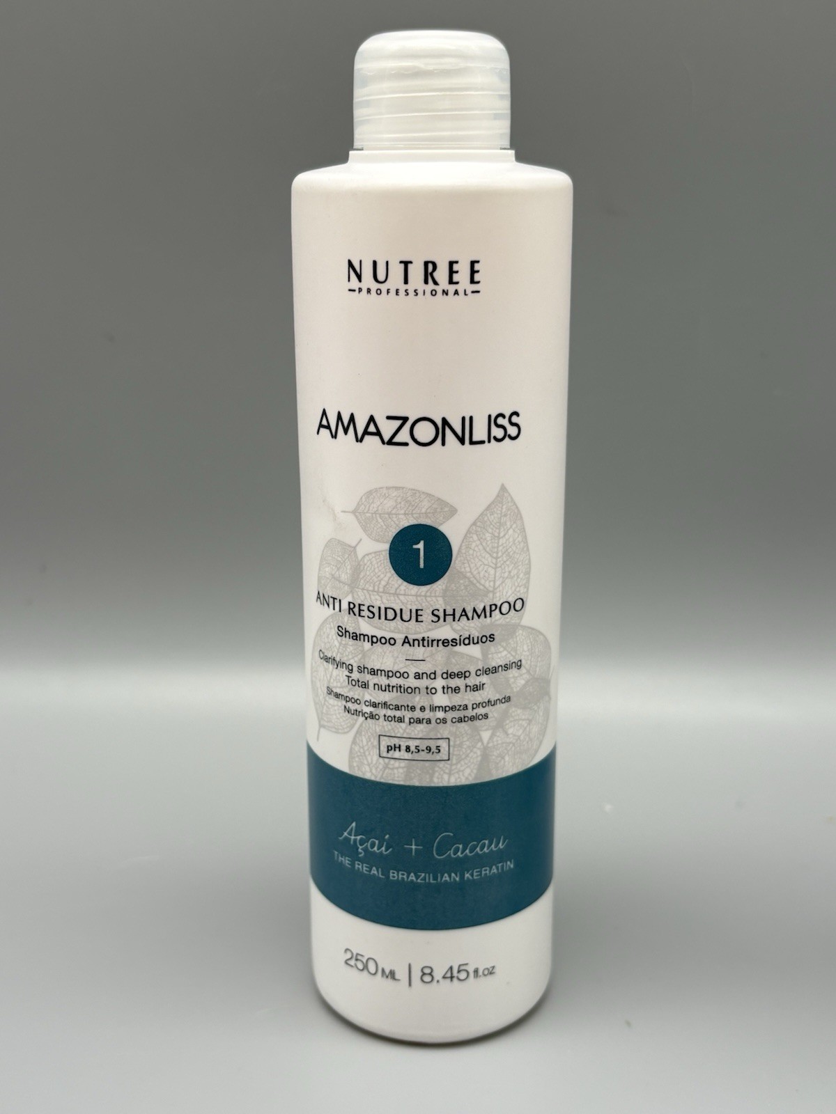 Nutree Amazonliss Keratin Hair Treatment Straightening 8.45 Fl Oz 3 Step Kit