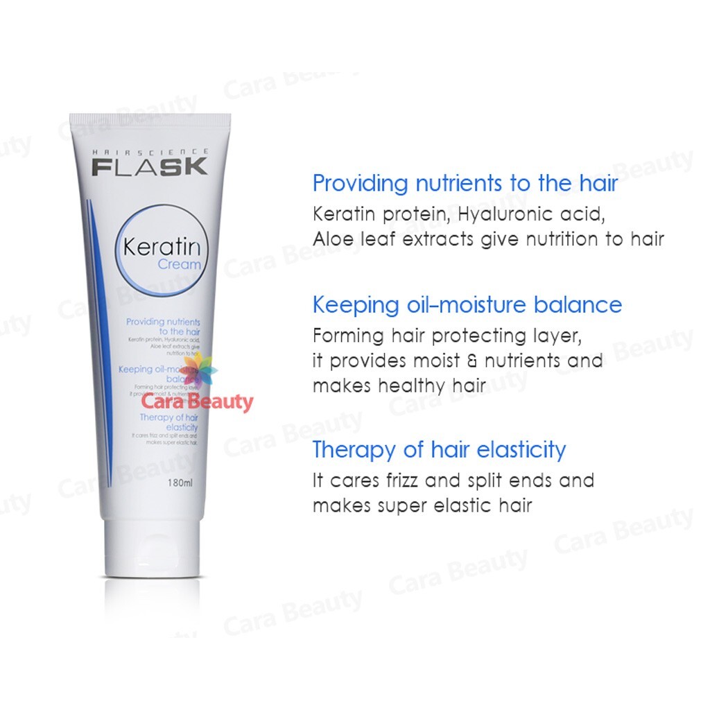 FLASK Keratin Cream 180ml / Hair Leave-in Treatment