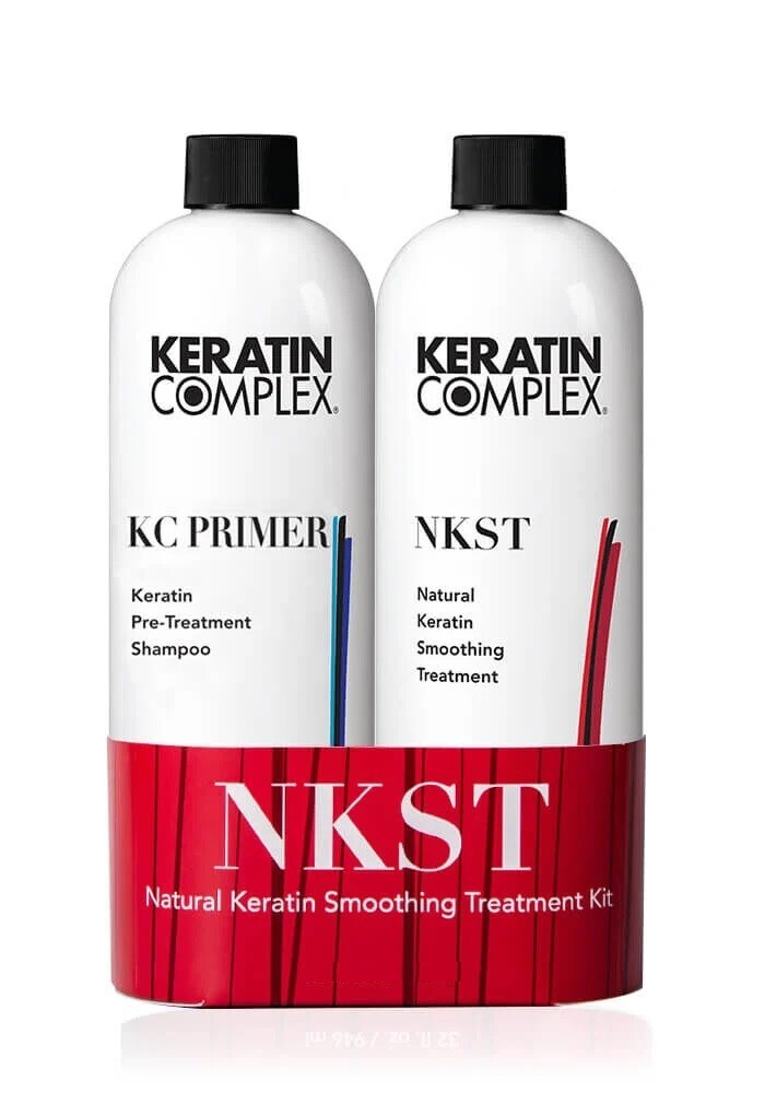 Keratin Complex NKST Natural Keratin Smoothing Therapy + KC Primer 16oz