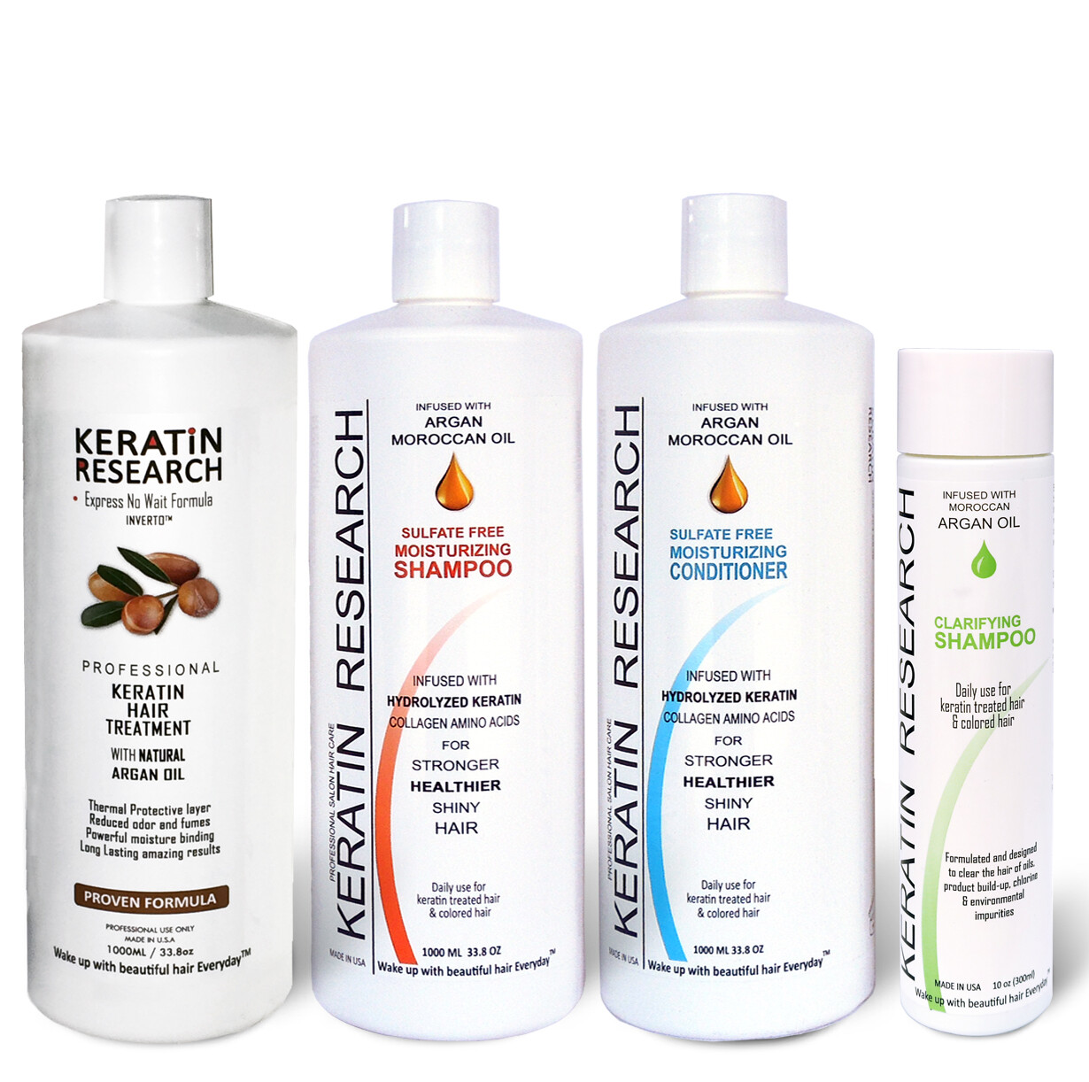 Original Formula Blowout Keratin Hair Treatment 1000ml XXL SET 4 Bottles