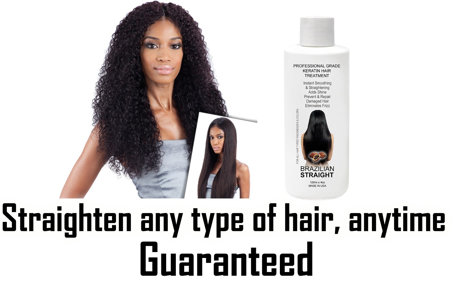 Real BRAZILIAN STRAIGHT Keratin Straightening Treatment Kit Pro Result Keratin