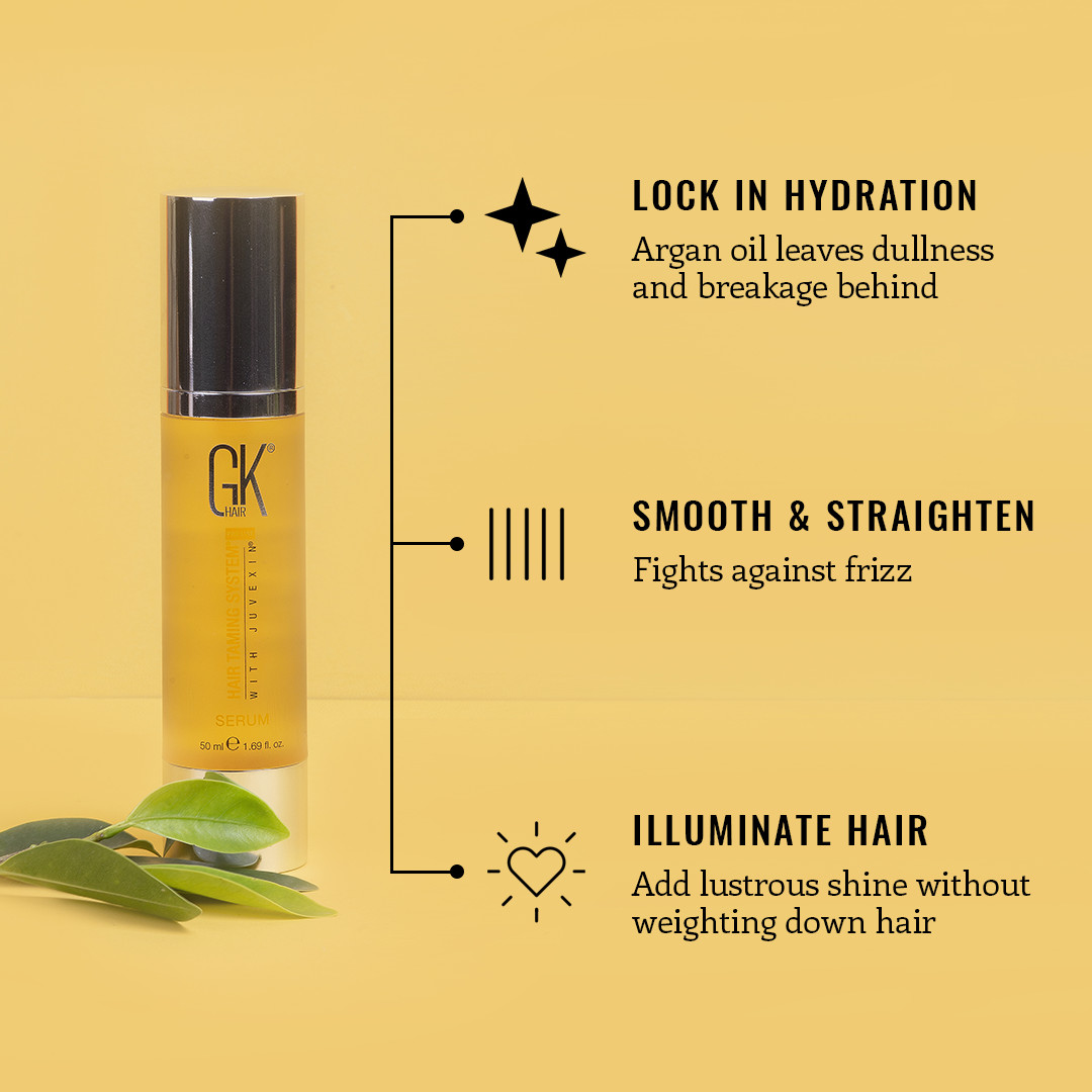 GK HAIR The Best Smoothing Keratin Hair Treatment & Organic Argan Oil Hair Serum