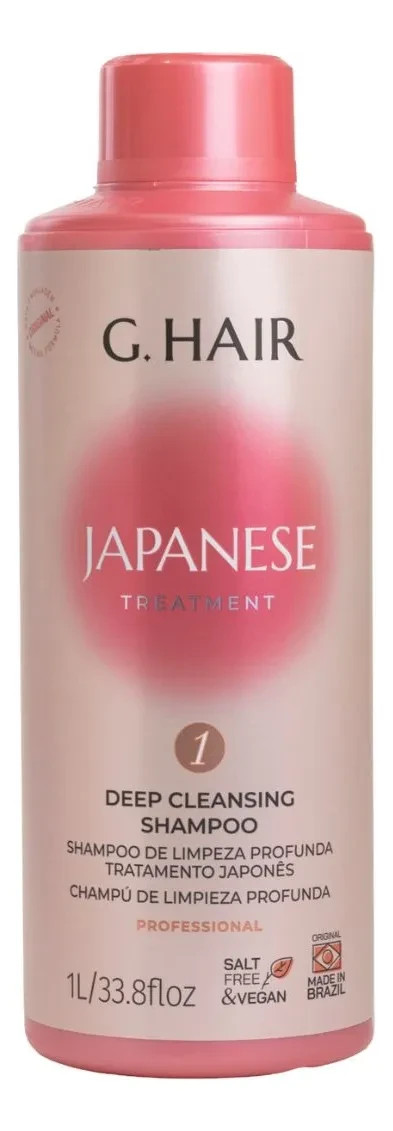 G.Hair Kit Professional / Treatment Japanese Anti-Frizz /Shampoo + Sealer 2x1L